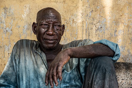 Foto profissional grátis de africano, antigo, calvo