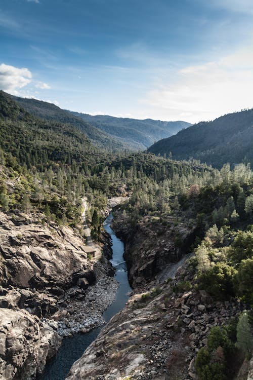 Free Bird's Eye View of Landscape Stock Photo