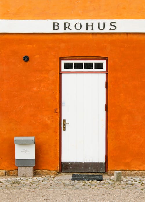 エントランス, オレンジ, ドアの無料の写真素材