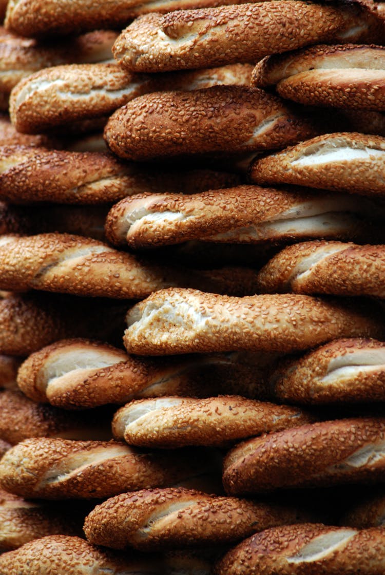 Stack Of Fresh Baked Bread