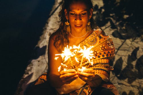 Photos gratuites de bindi, cierges magiques, diwali