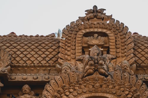 Close Up Shot of a Temple