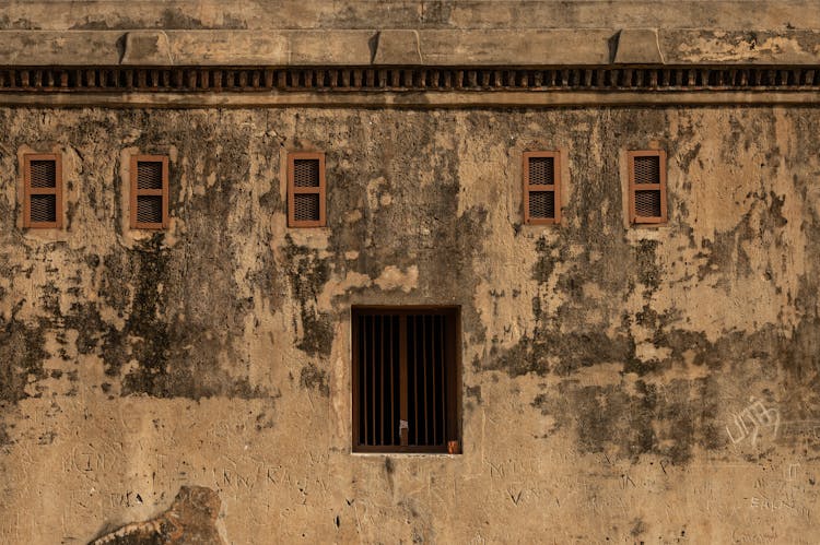 A Brown Concrete Building