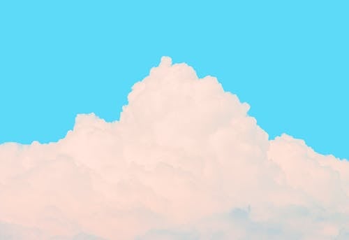 White Clouds Under Blue Sky