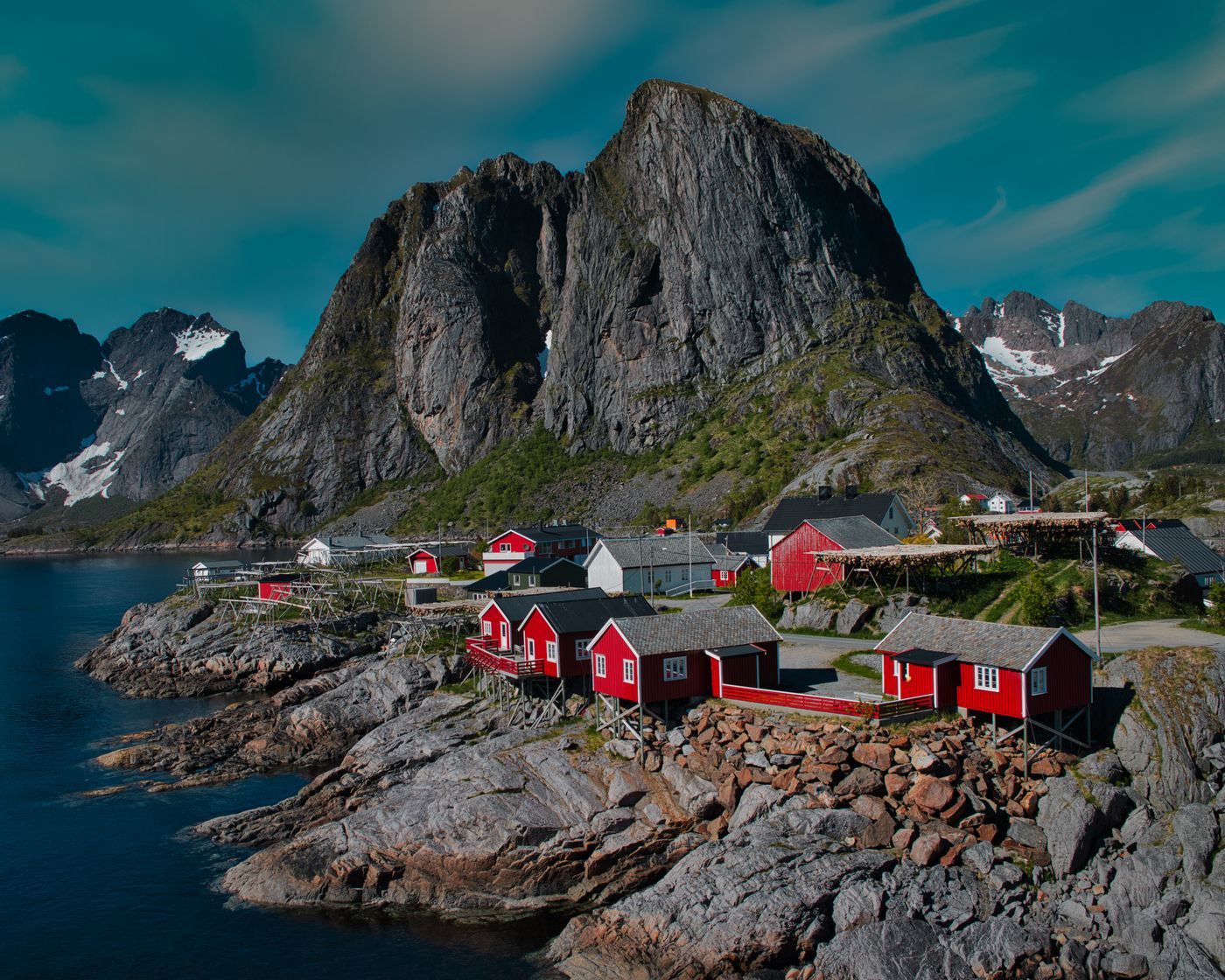 Fishing village in the Lofoten Islands, Norway