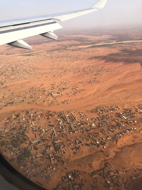 Aerial View of Brown Field