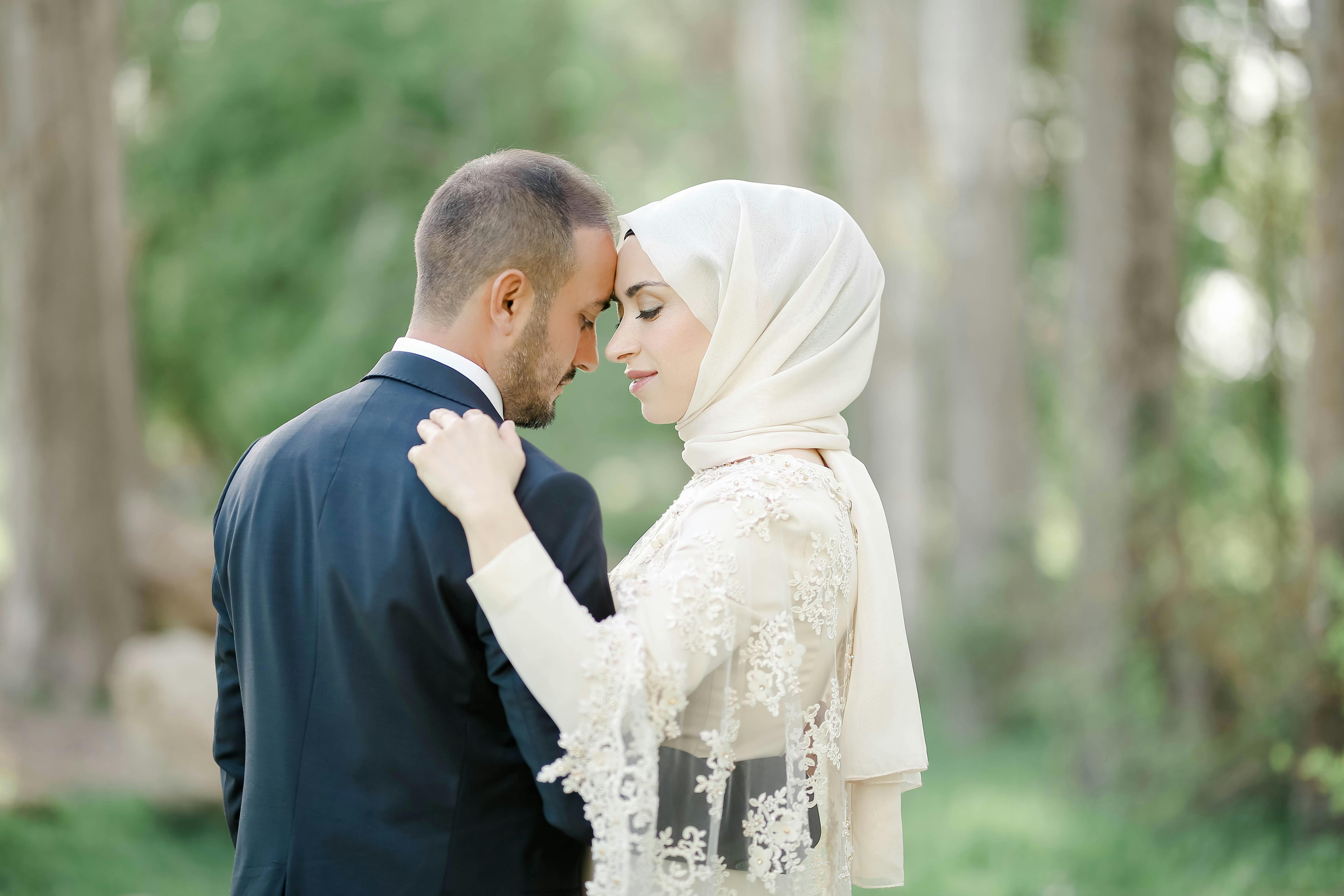 Groom and Bride embracing each other · Free Stock Photo