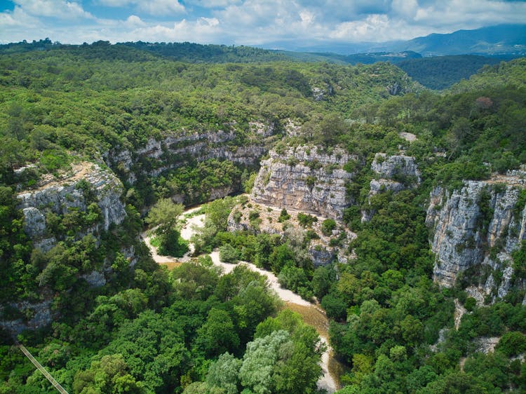 Aerial View Of The Verdon Gorge In France 