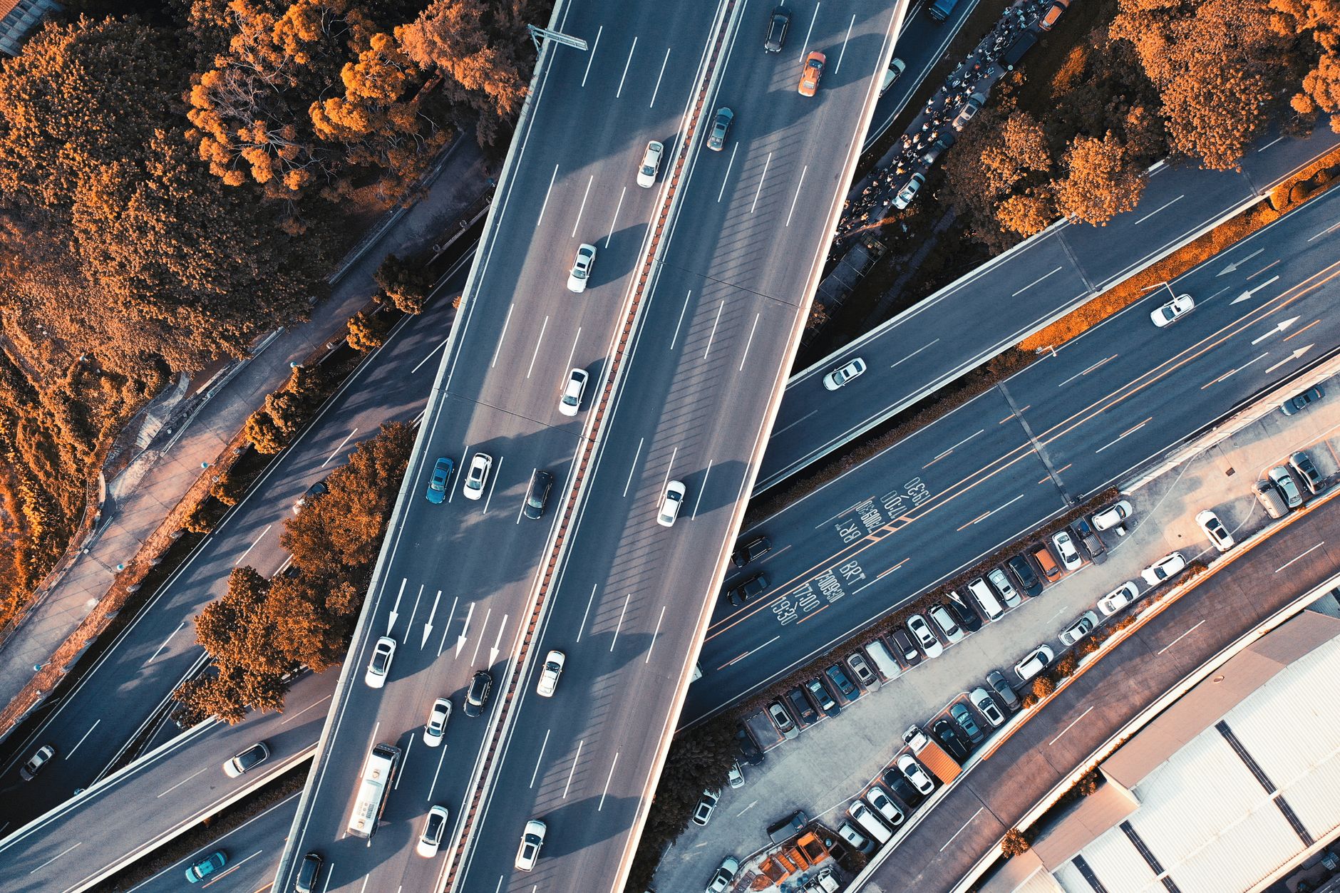 Newport çevresinde yoğun trafik ve otoyol