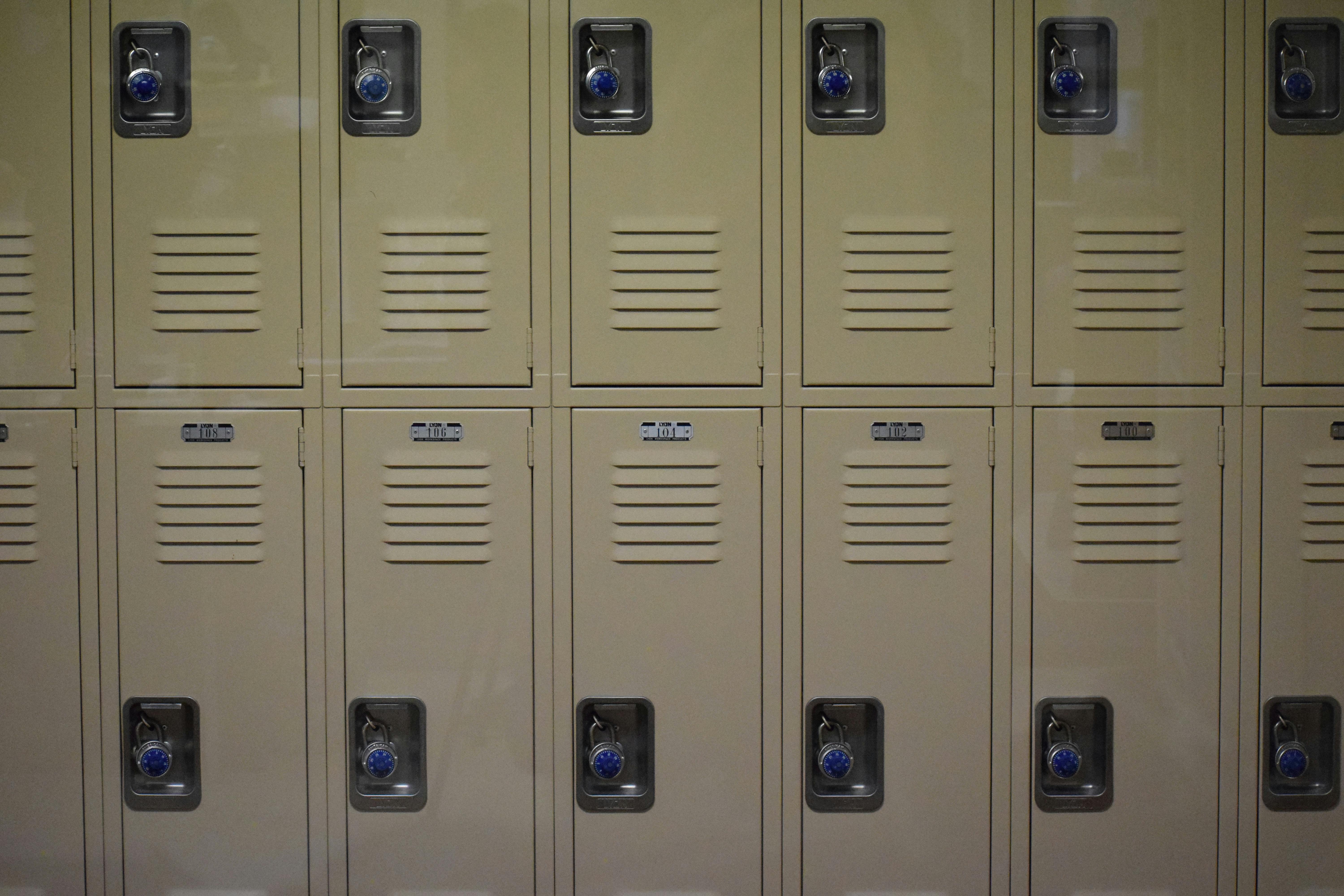 Free stock photo of #lockers #rep #highschool #school #creepy #quiet
