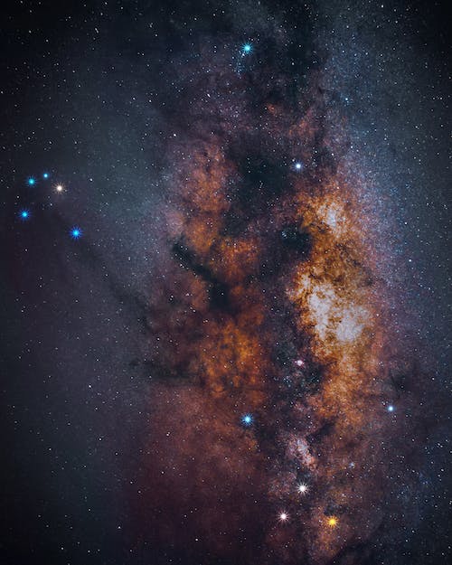Ücretsiz astronomi, dikey atış, galaksi içeren Ücretsiz stok fotoğraf Stok Fotoğraflar