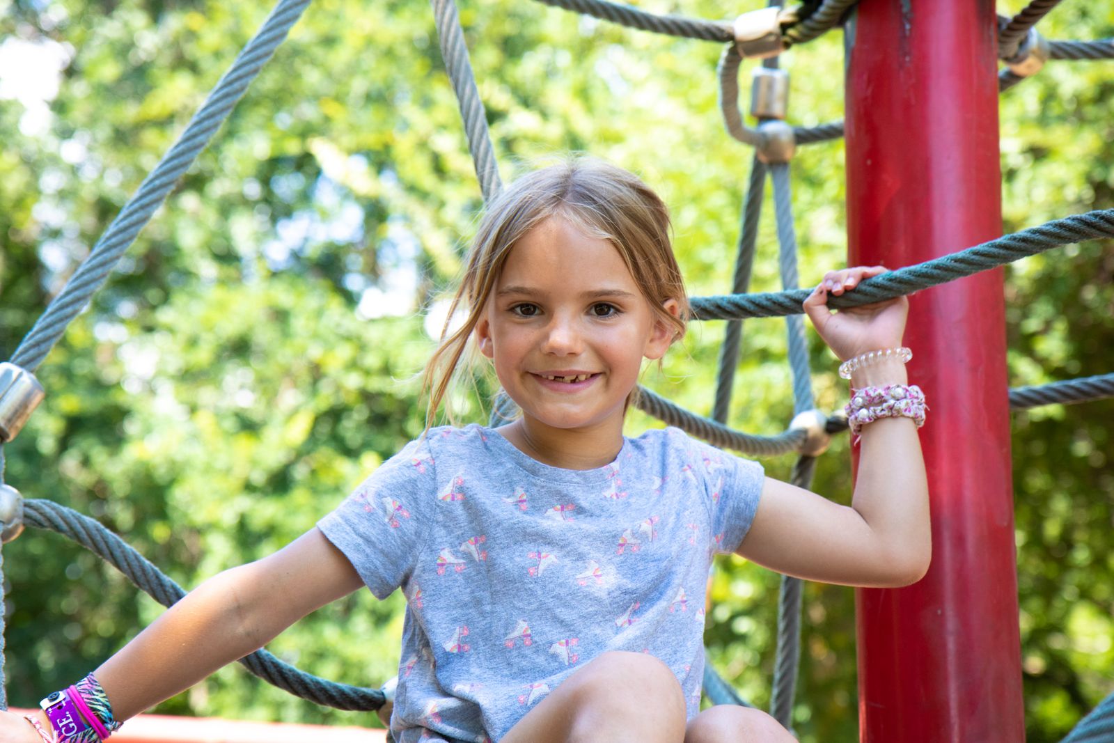 This pirate-ship playground sits within a larger green space that's worth exploring beyond the play area.