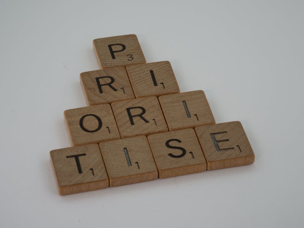 Close-Up Shot of Scrabble Tiles 