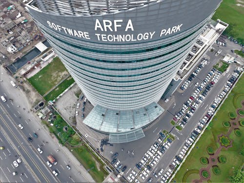 Aerial Footage of Building 
