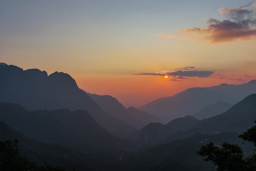 Kostenloses Stock Foto zu berge, goldene stunde, himmel