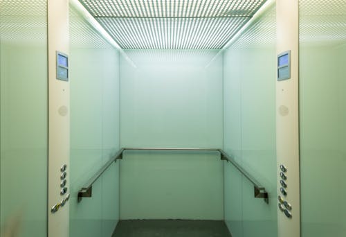 Foto stok gratis dalam, elevator, handrail