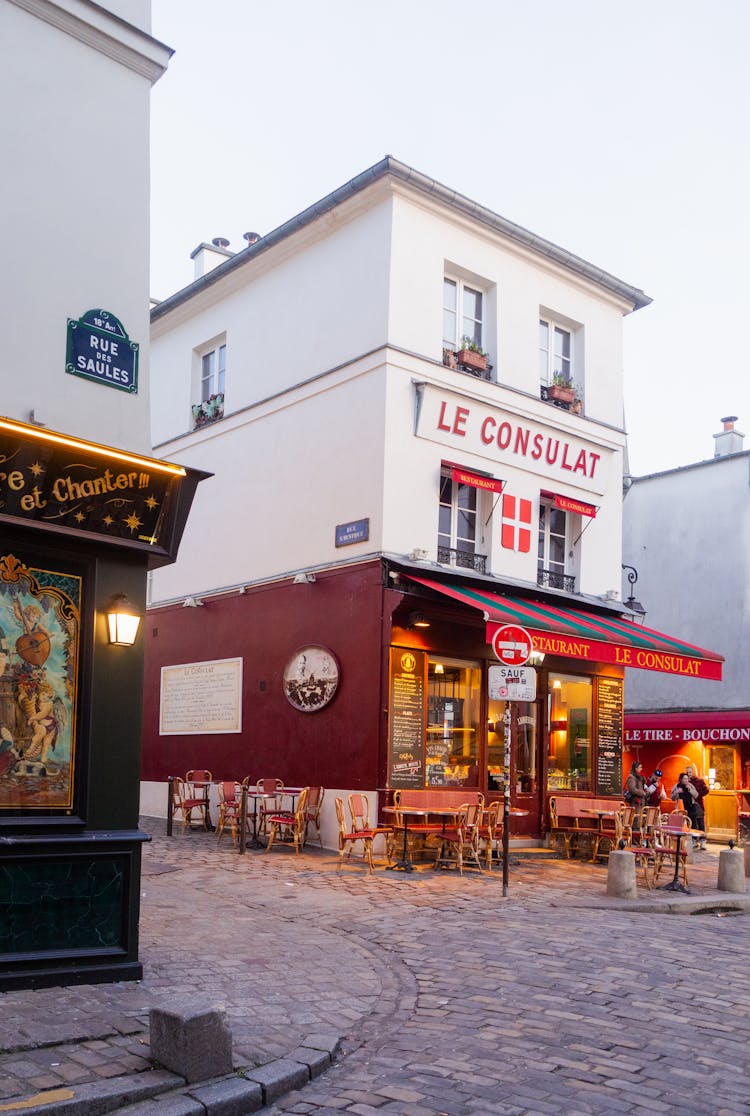 A Famous Restaurant In Paris France