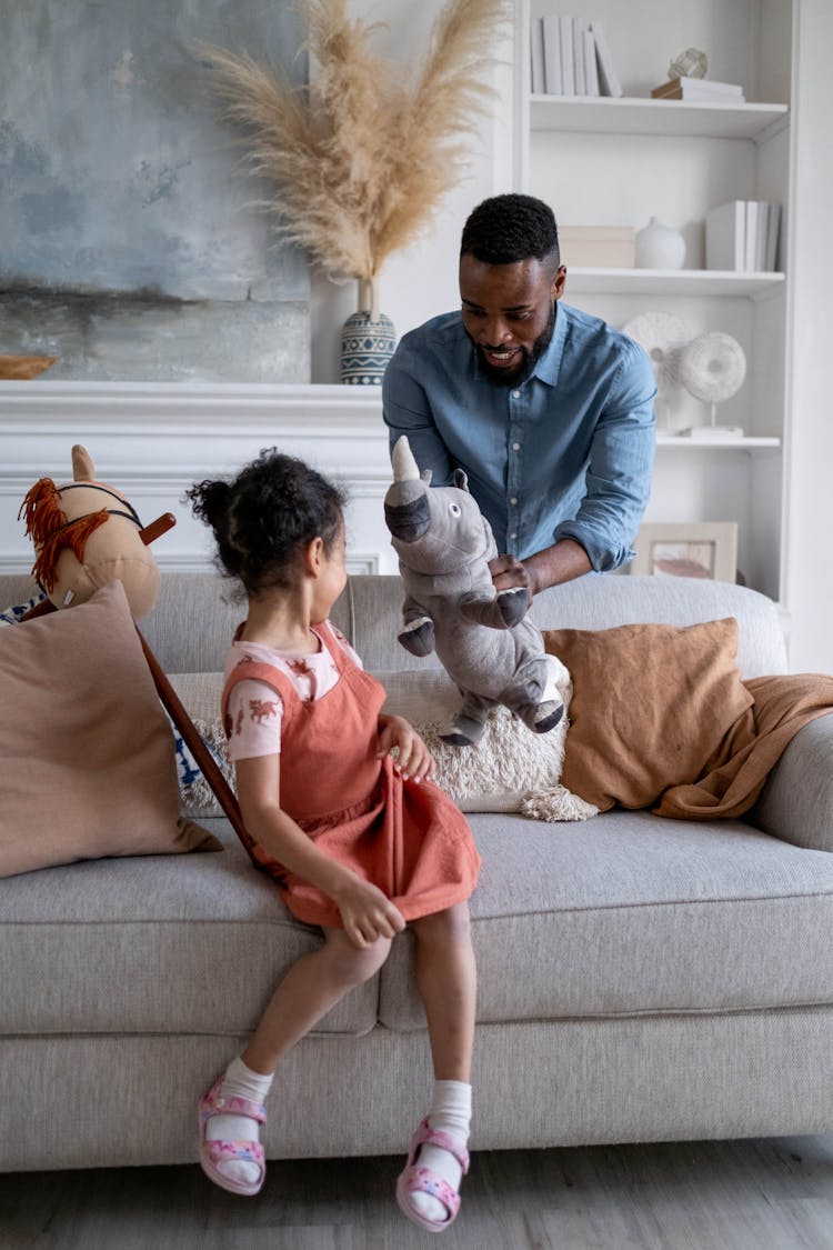 Father Playing With His Daughter