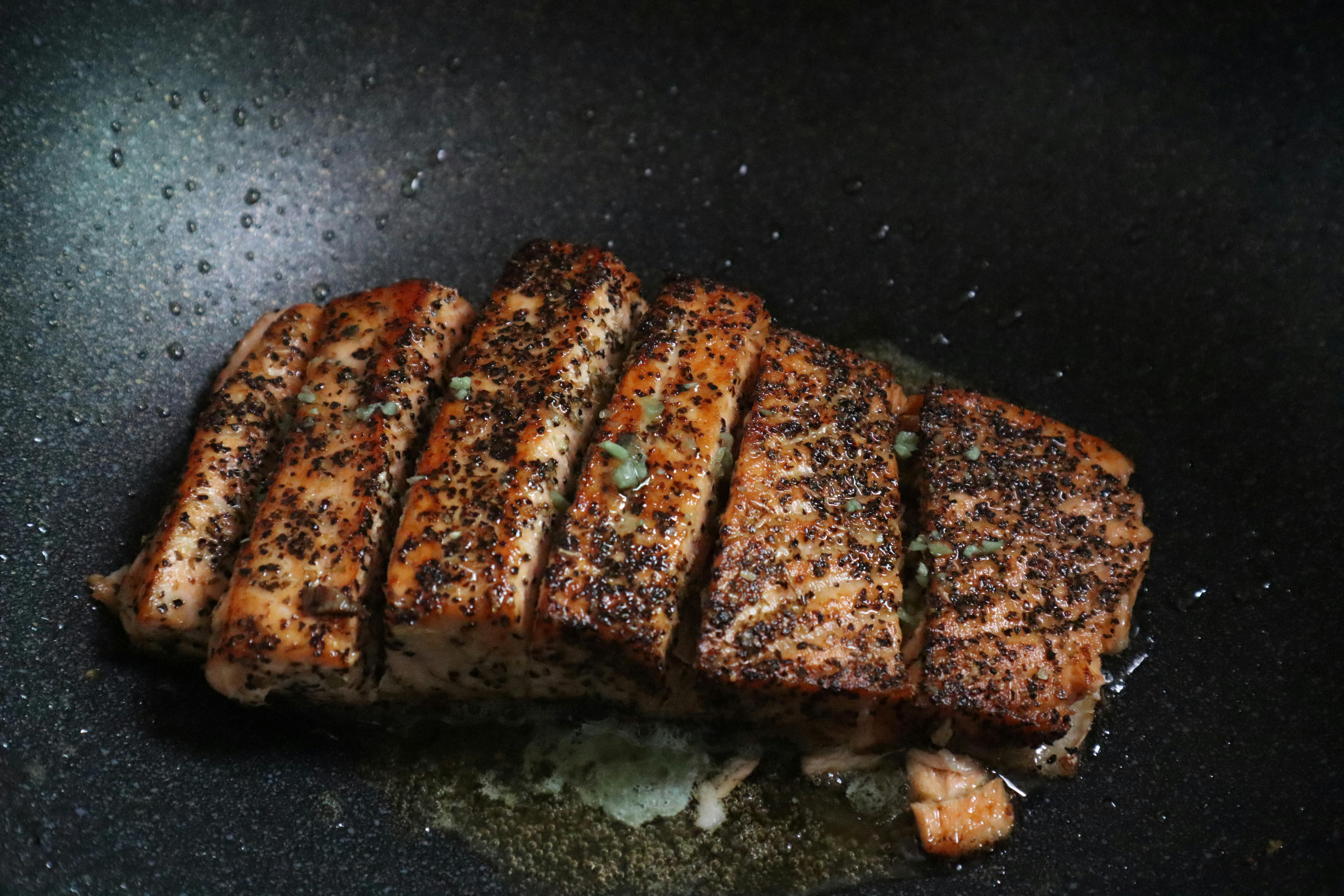 Grilled salmon fillets rich in omega-3 fatty acids and nutrients that support immune and heart health