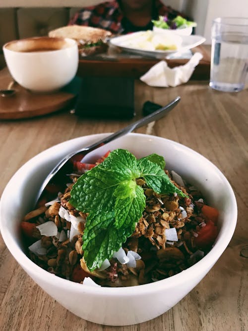 Vegan Food in White Ceramic Bowl