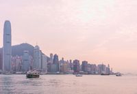 Harbour skyline at dusk — photo by Ana Benet on Pexels