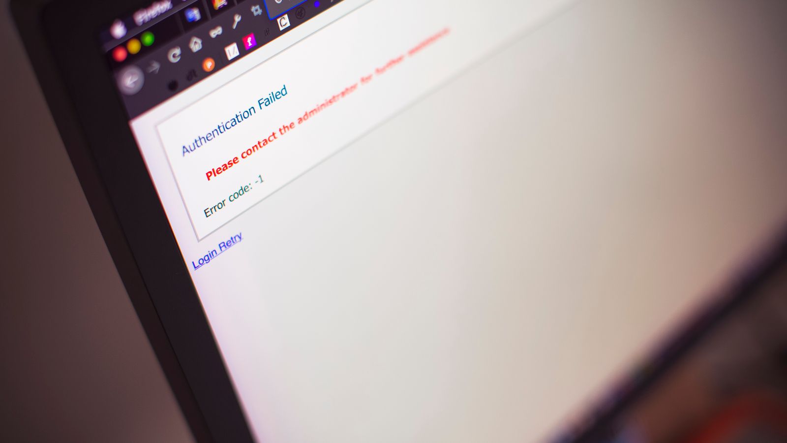 A computer screen showing an authentication prompt