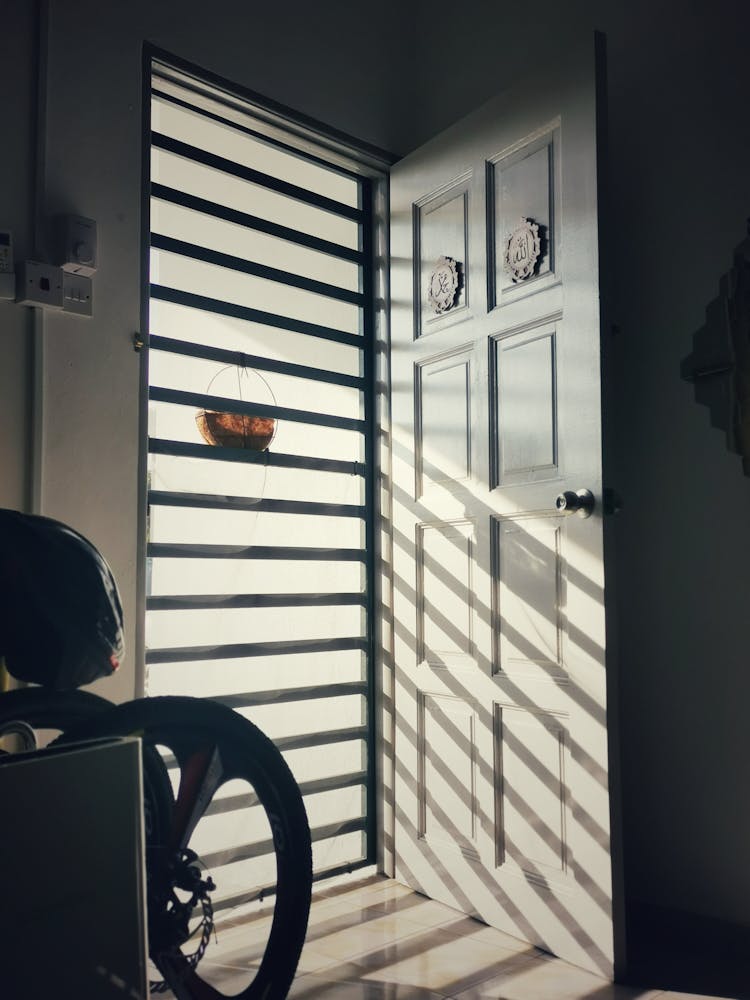 Sunlight Over Open Door