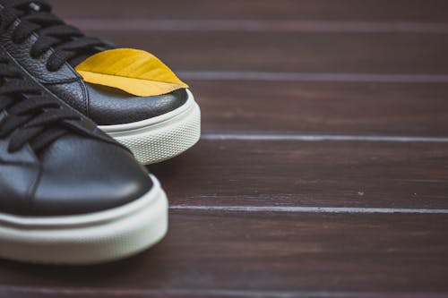 Autumn Leaf on Shoe