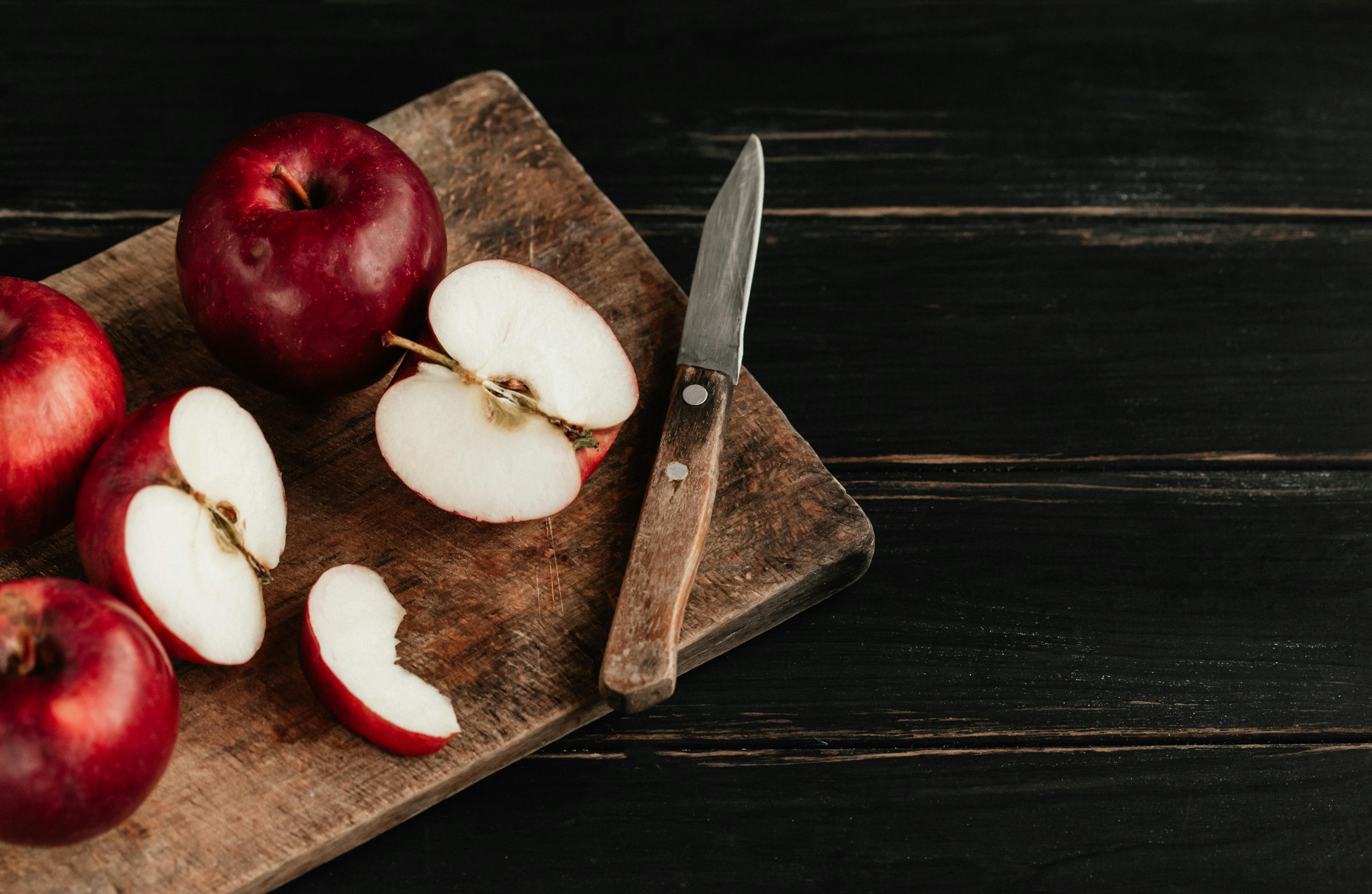 Grater And Fresh Ripe Apple On Wooden Board, Closeup Stock Photo, Picture  and Royalty Free Image. Image 175616454.