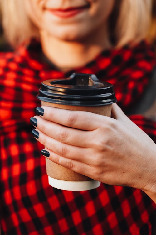Free A Person holding Cup of a Coffee Stock Photo