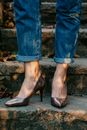 A Person Wearing Heels