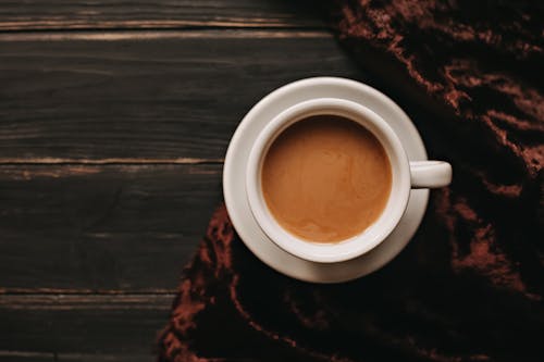 Free Close-Shot of a Cup of Coffee Stock Photo