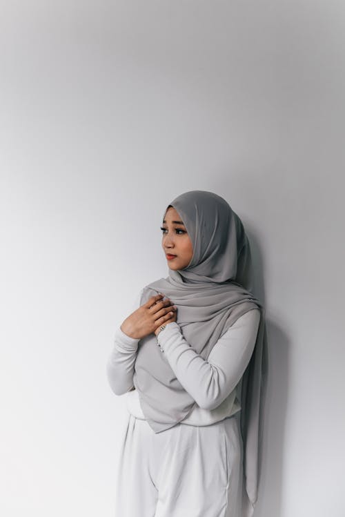 Portrait of a Woman Wearing a Hijab