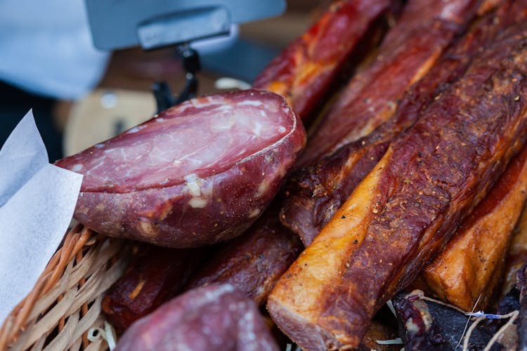 Smoked Ham In Close-Up Photography 