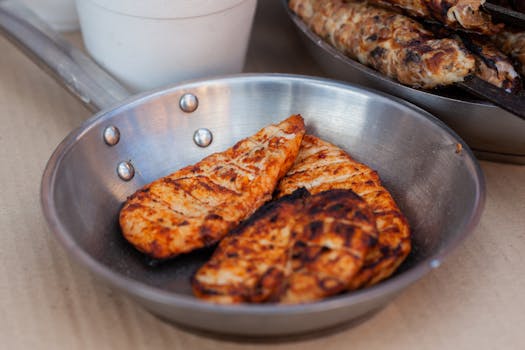 Seasoned chicken breasts image