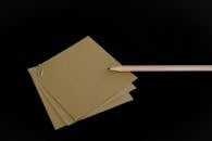 Pencil and Blank Cardboards