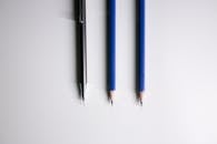 Pencils on White Surface