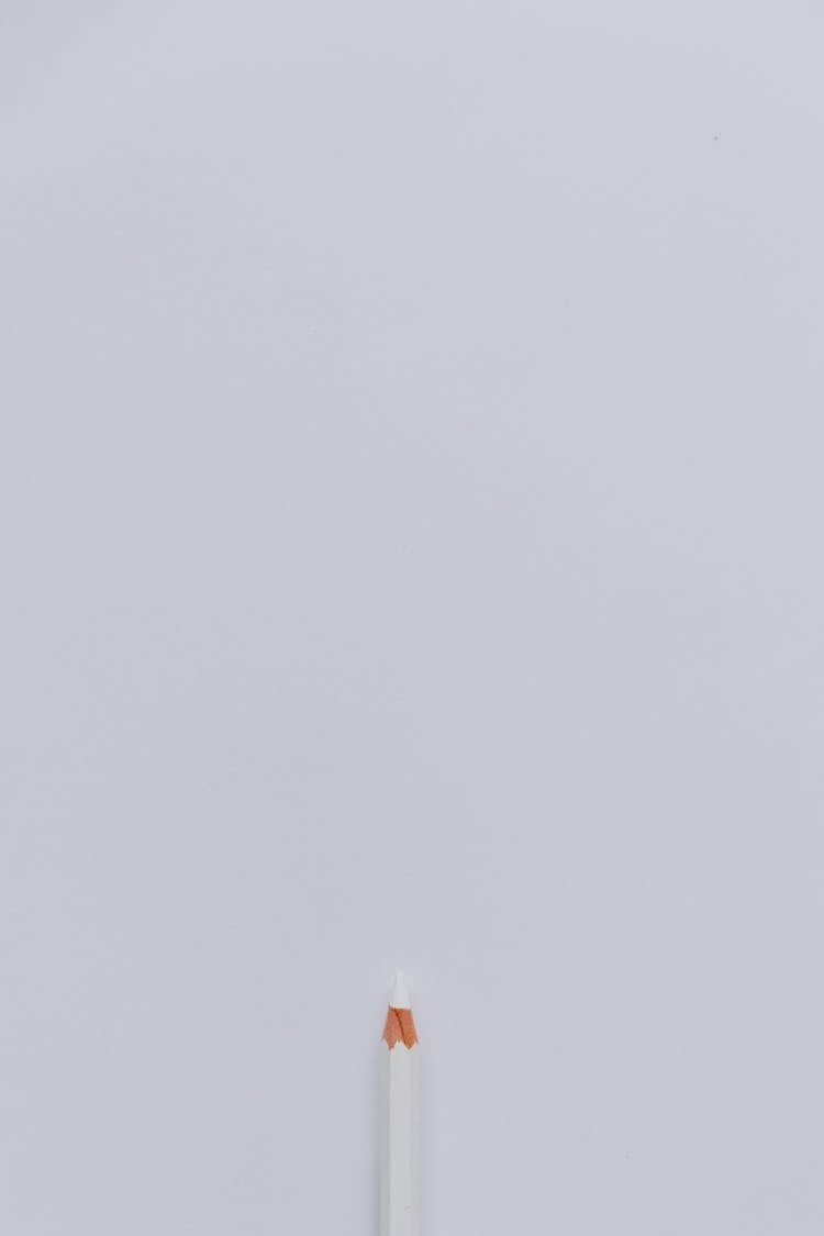 White Crayon On Desk