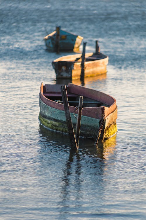 Wooden Boats on Water