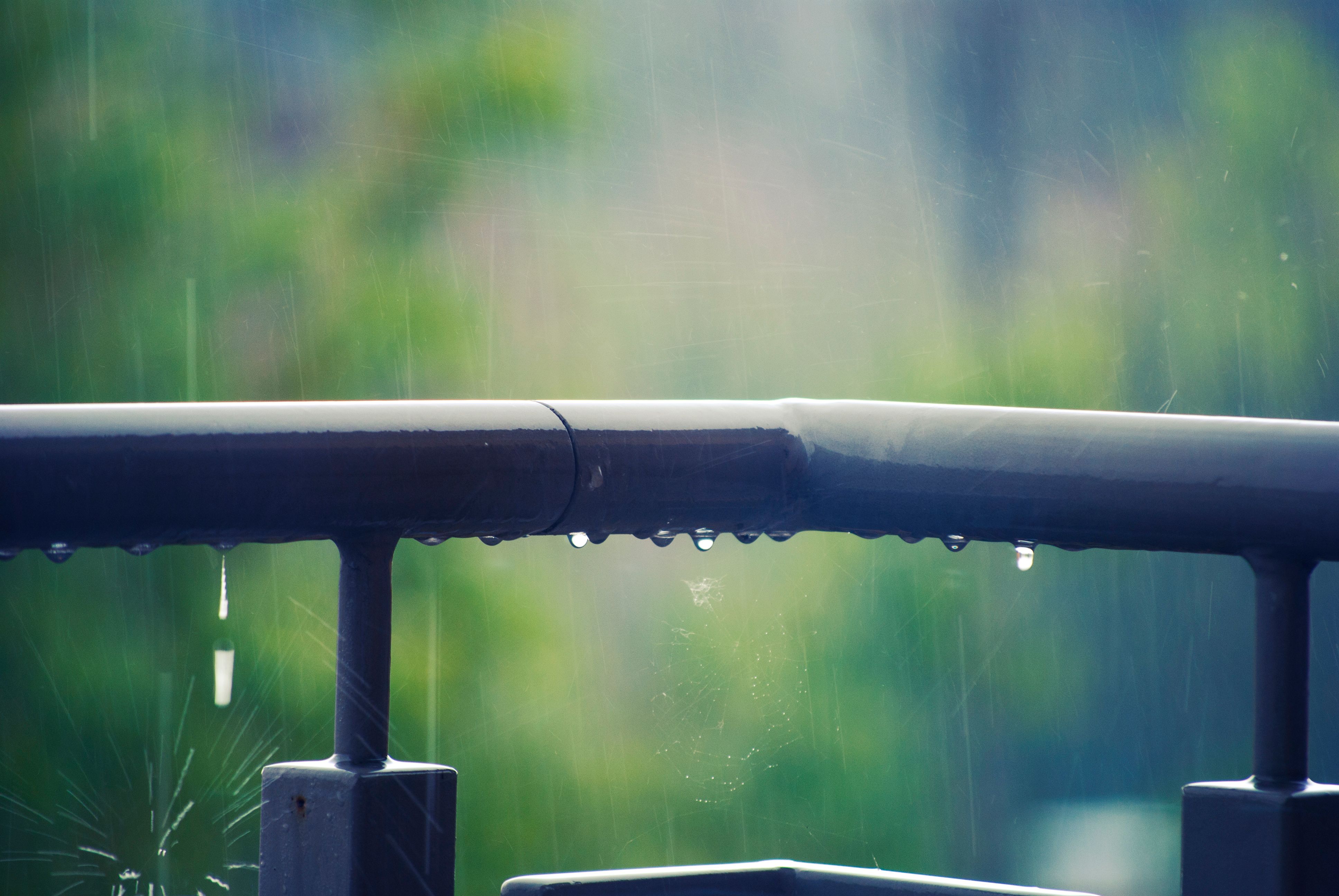 rain over balcony