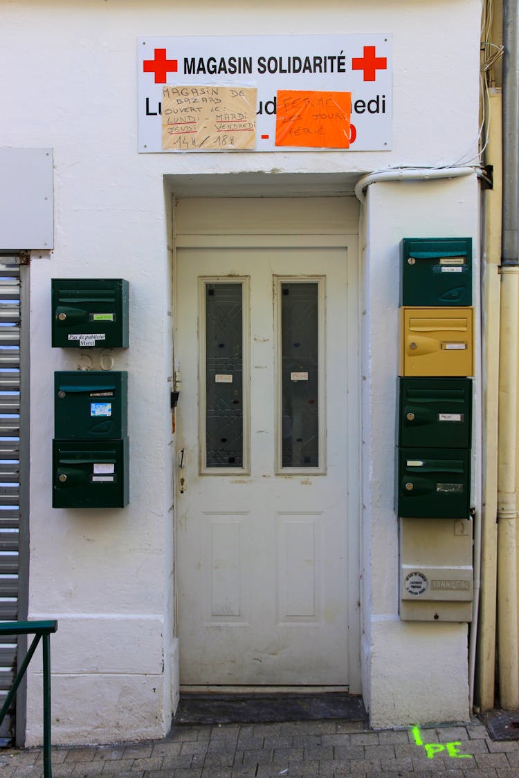 Mailboxes And Door