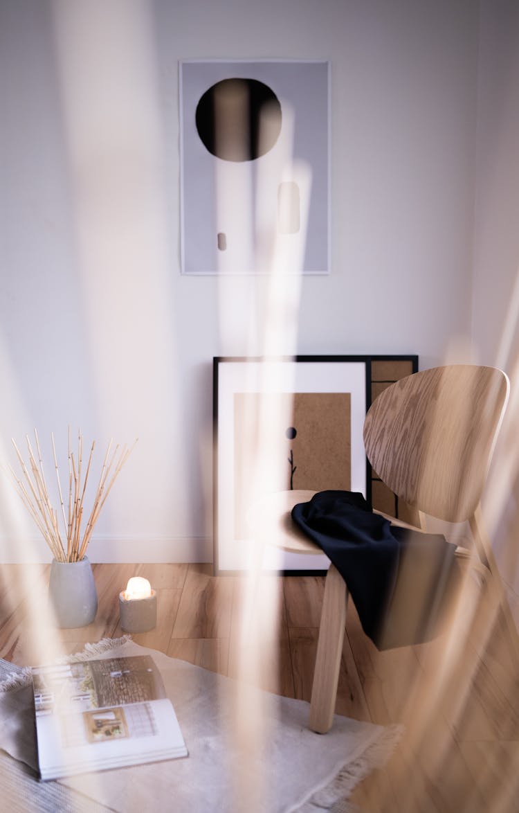 Chair And Images In Room Corner