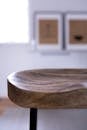 Brown Wooden Round Table on White Floor