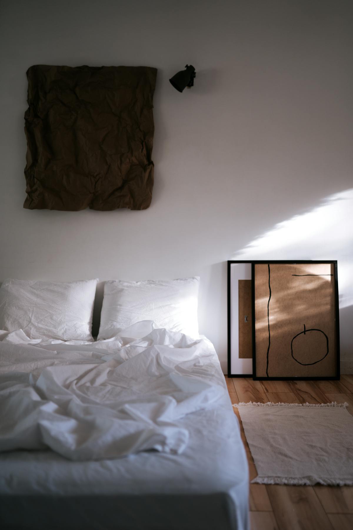 Peaceful bedroom environment with natural lighting and minimal distractions
