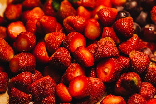 Close-up Shot of Fresh Strawberries