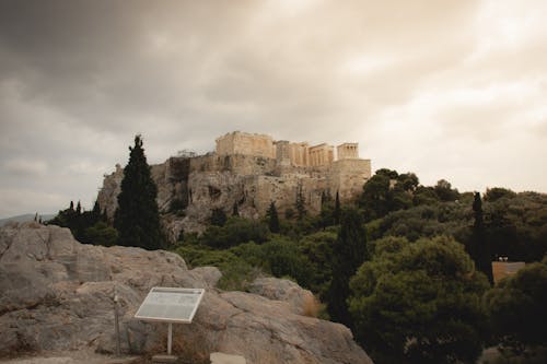 The Ruins of Areopagus Hill in Athens Greece