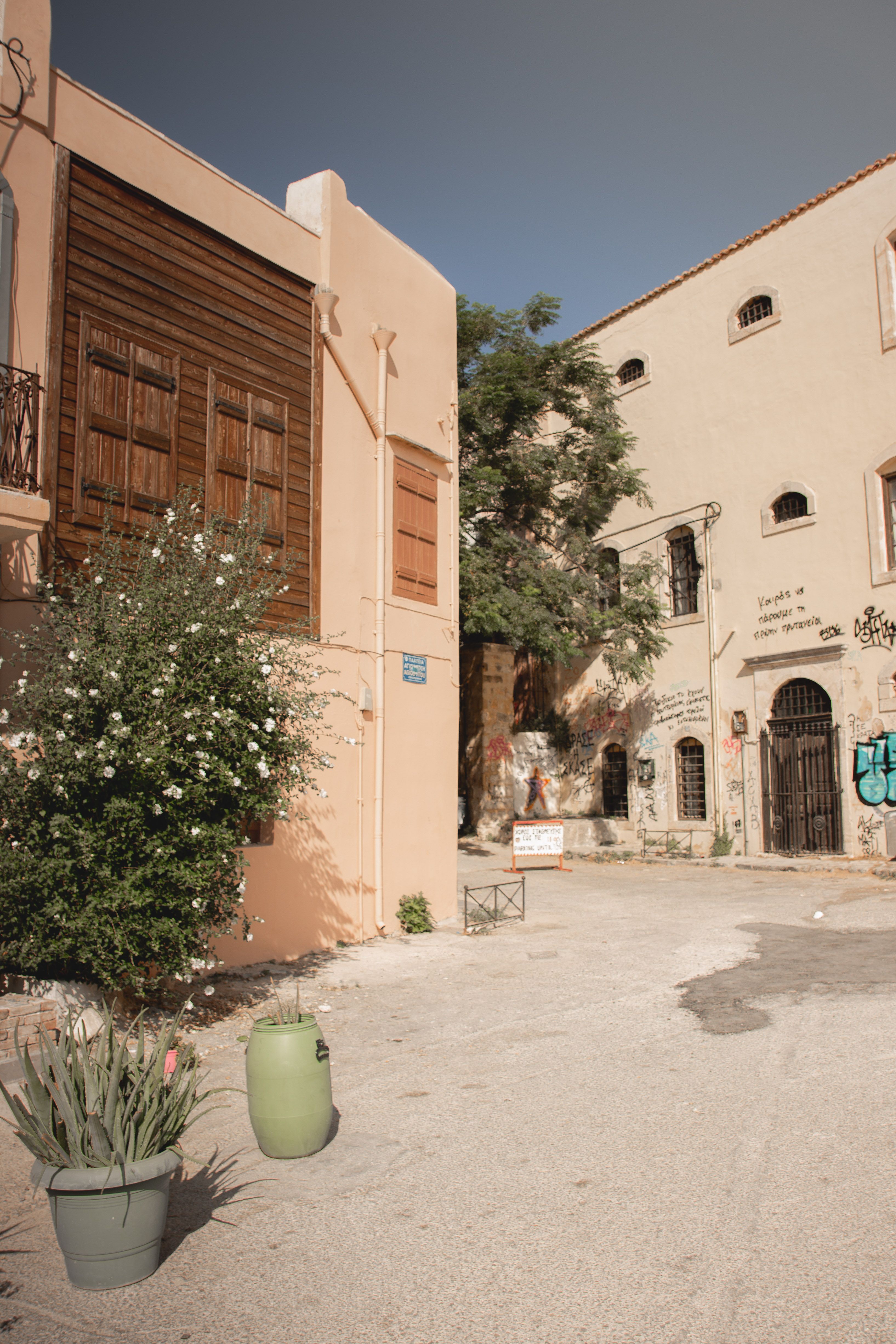 Green Trees Beside the Brown Concrete Building · Free Stock Photo
