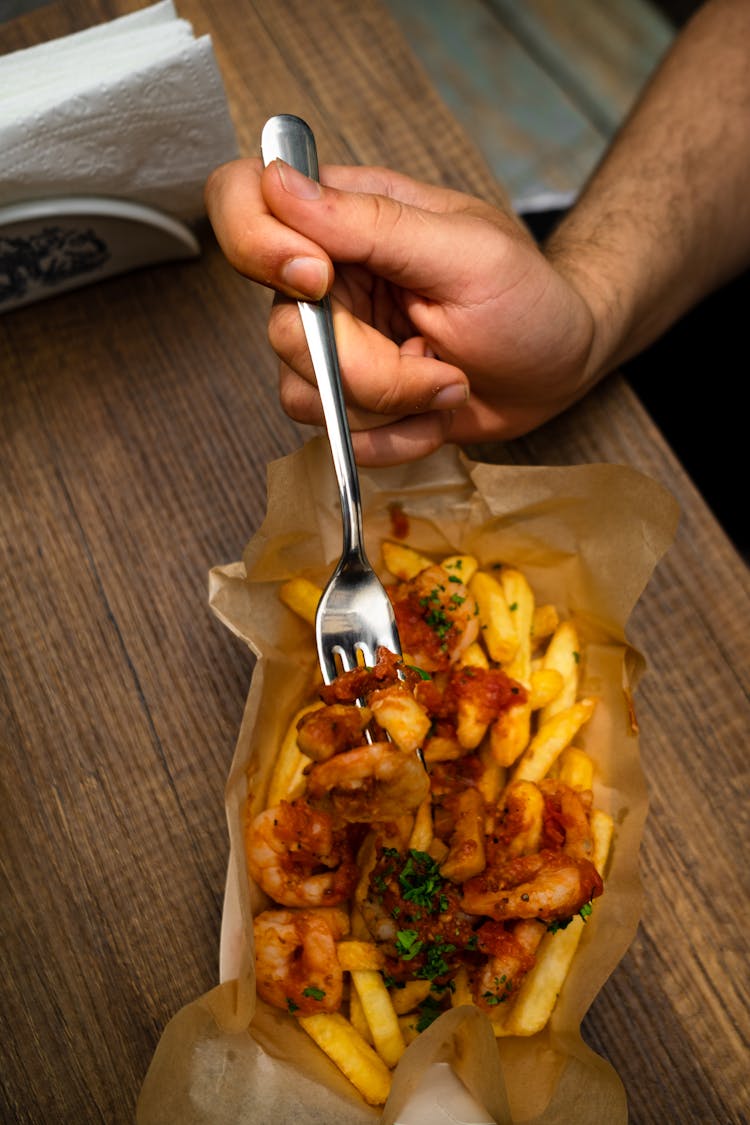 Man Eating Chips 