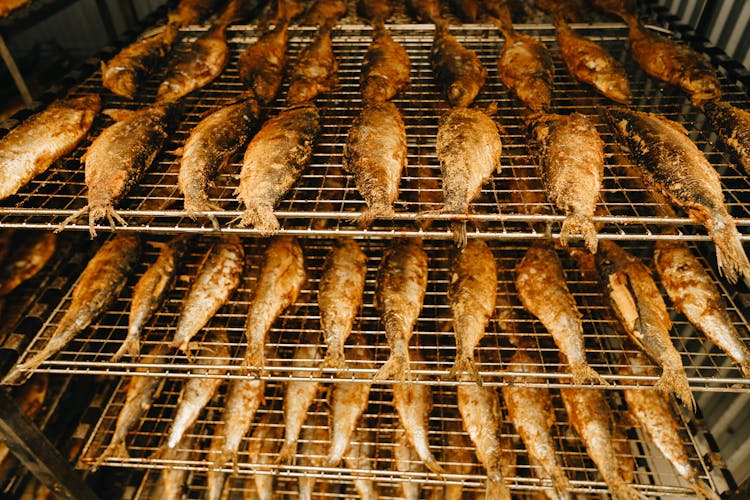 Baked Fish On Racks