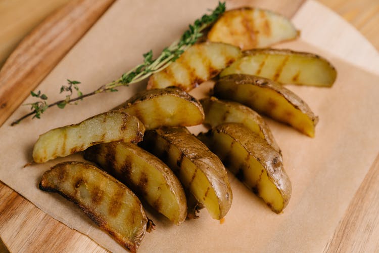 Grilled Unpeeled Potatoes